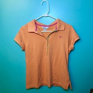 Lilly Pulitzer Orange Palm Polo